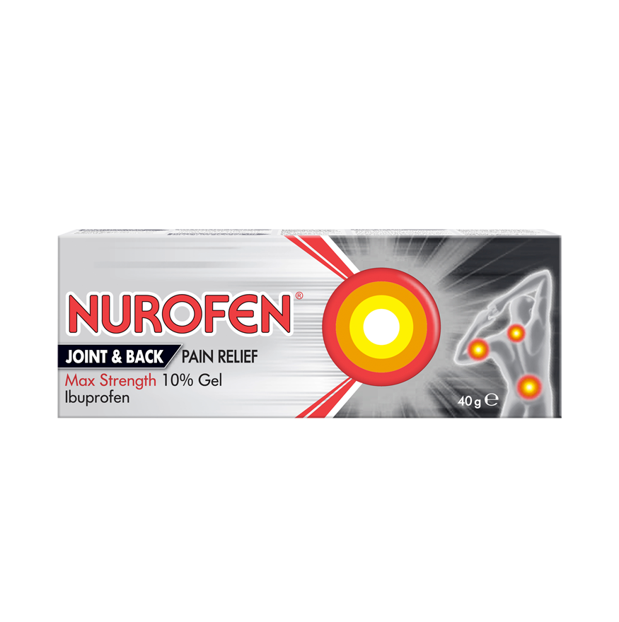 Nurofen Joint & Back Pain Relief Max Strength 10% Gel - 40g