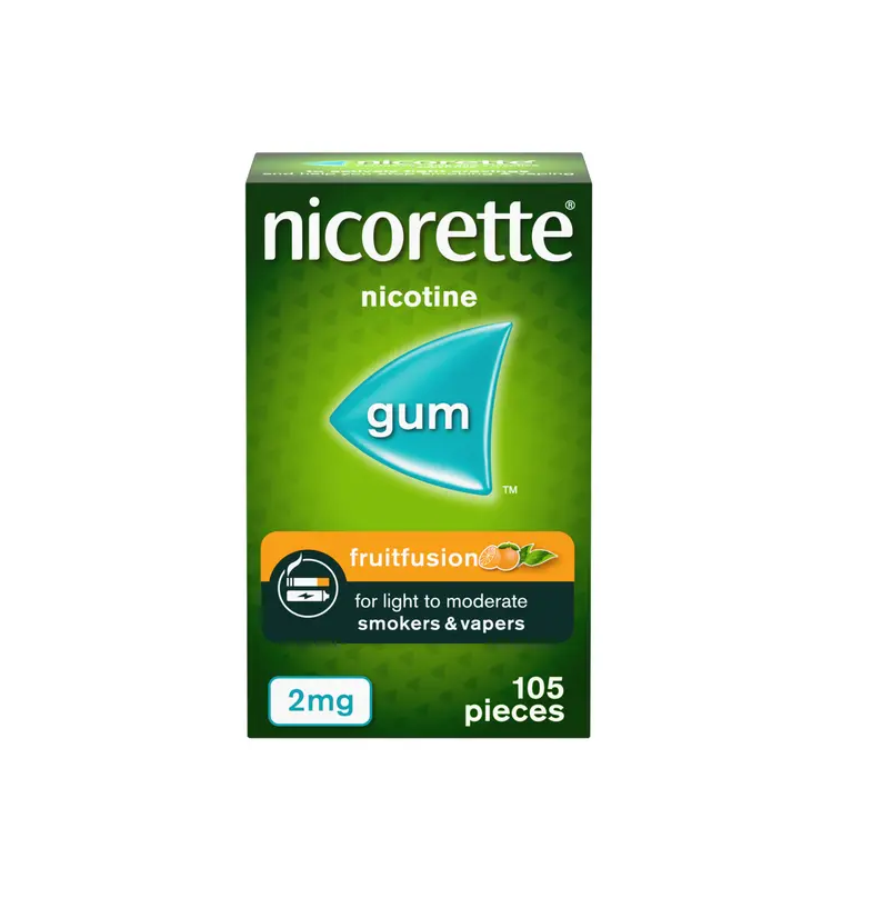 Nicorette Fruitfusion Gum 2mg - 105 Pieces