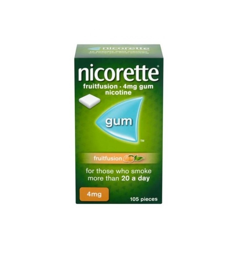 Nicorette Gum Fruitfusion 4mg - 105 Pieces