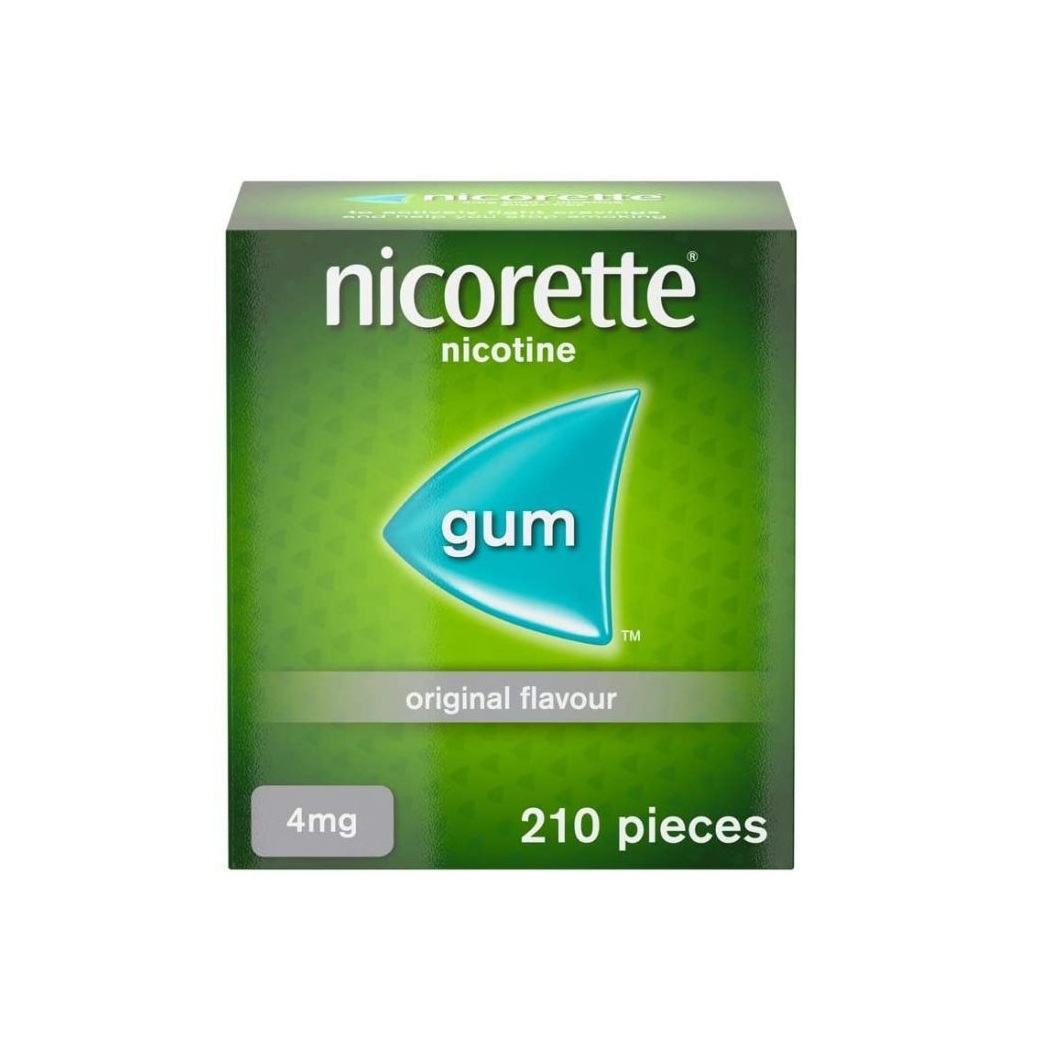 Nicorette Original Gum 4mg – 210 Pieces