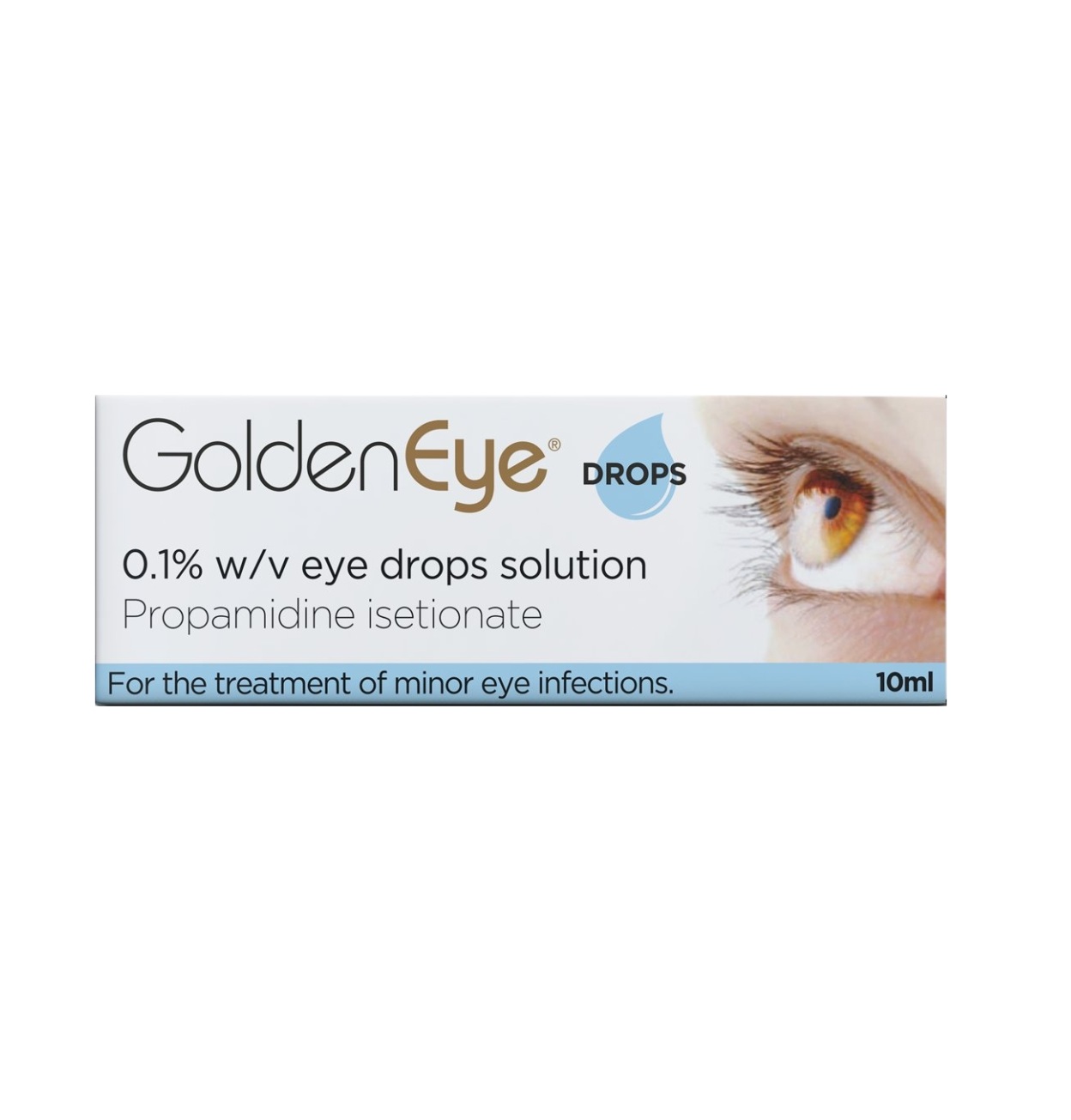 GoldenEye 0.1% w/v Eye Drops Solution - 10ml