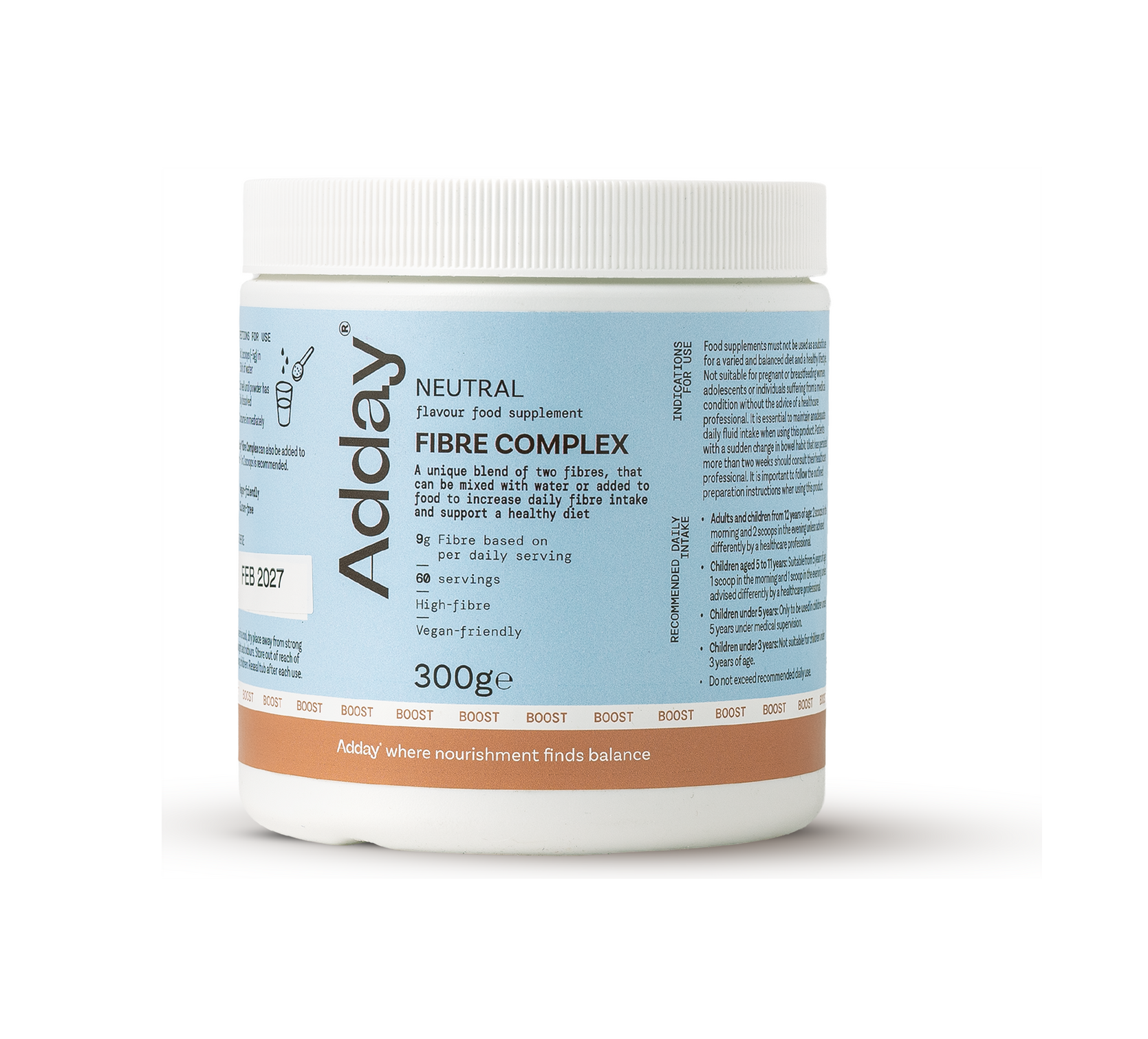 Adday Fibre Complex Neutral Powder - 300g