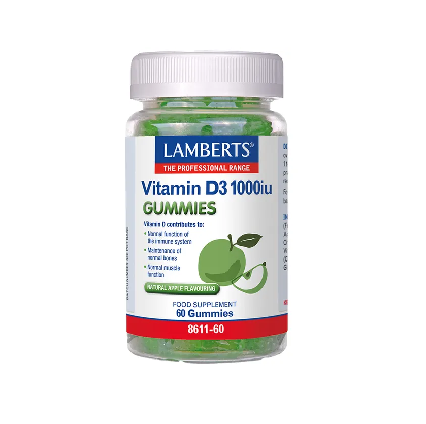 Lamberts - Vitamin D3 Gummies 1000iu - 60 Gummies