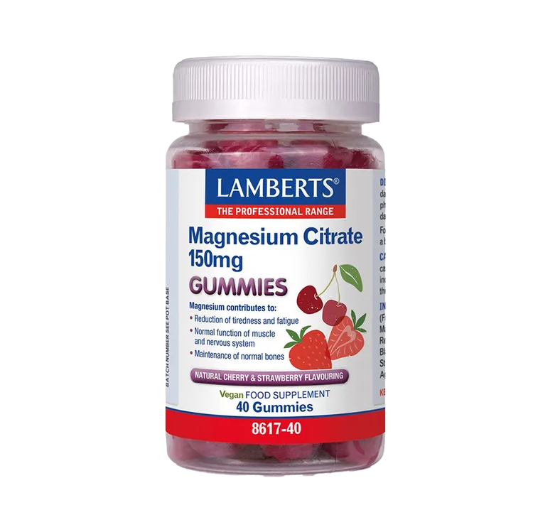 Lamberts - Magnesium Citrate Gummies - 40 Gummies
