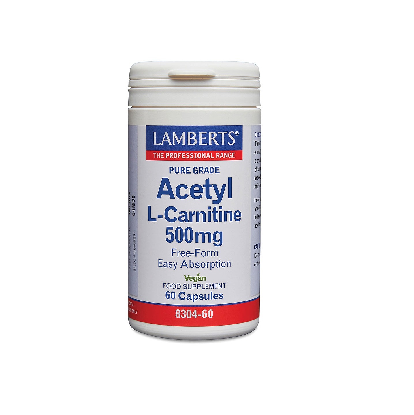 Lamberts - Acetyl L-Carnitine 500mg - 60 Capsules