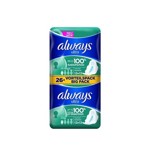 Always Ultra Duo Normal Plus Sanitary Towels