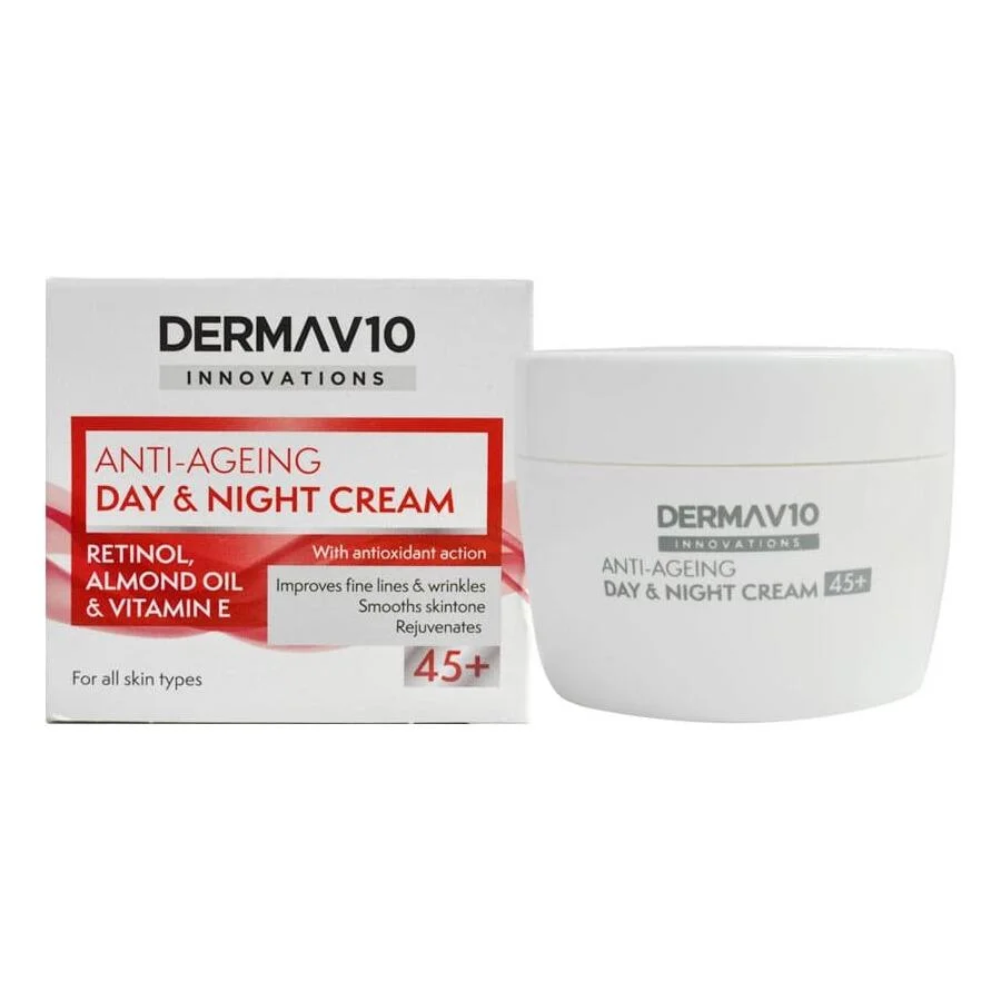 Derma V10 Innovations Anti-Ageing Day & Night Cream