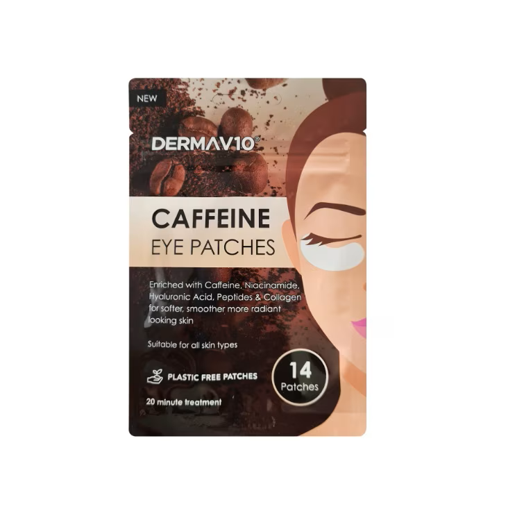 Derma V10 Caffeine Eye Patches - 14 Pack