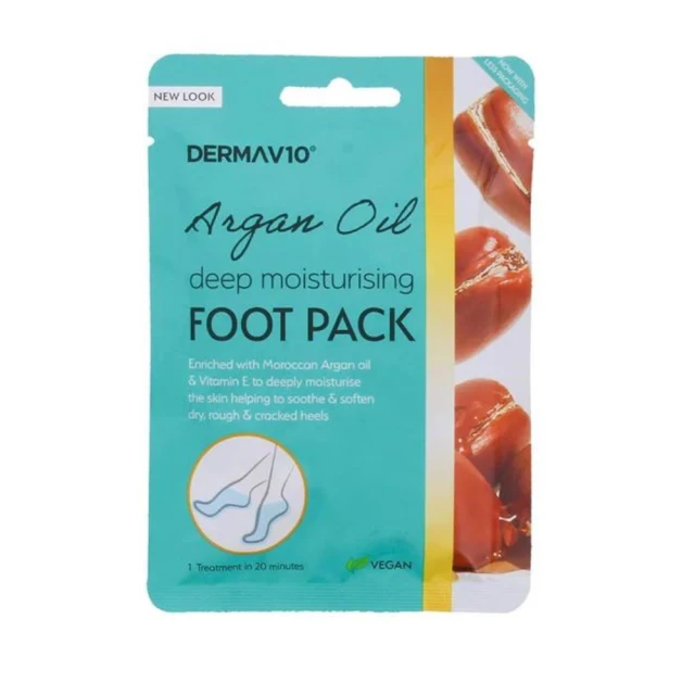 Derma V10 Argan Oil Foot Packs (1 Pair)