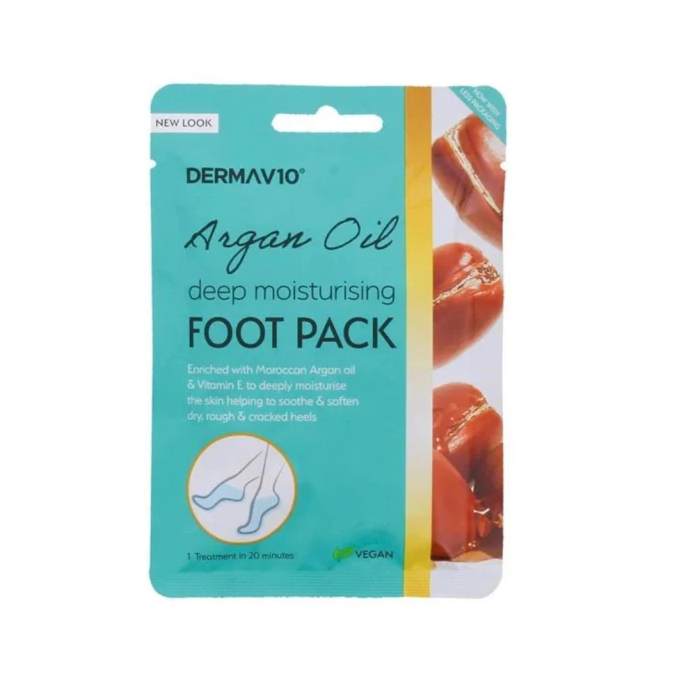 Derma V10 Argan Oil Foot Packs (1 Pair)