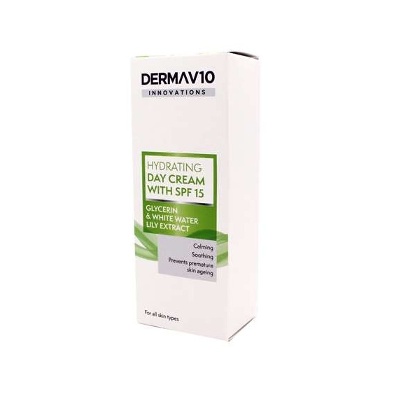 Derma V10 Innovations Hydrating Day Cream SPF15 - 50ml