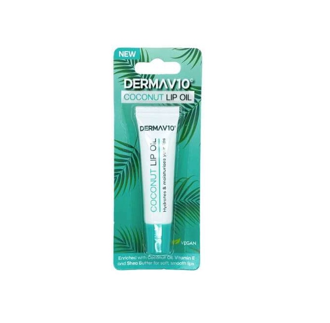 Derma V10 Coconut Lip Oil - 10ml