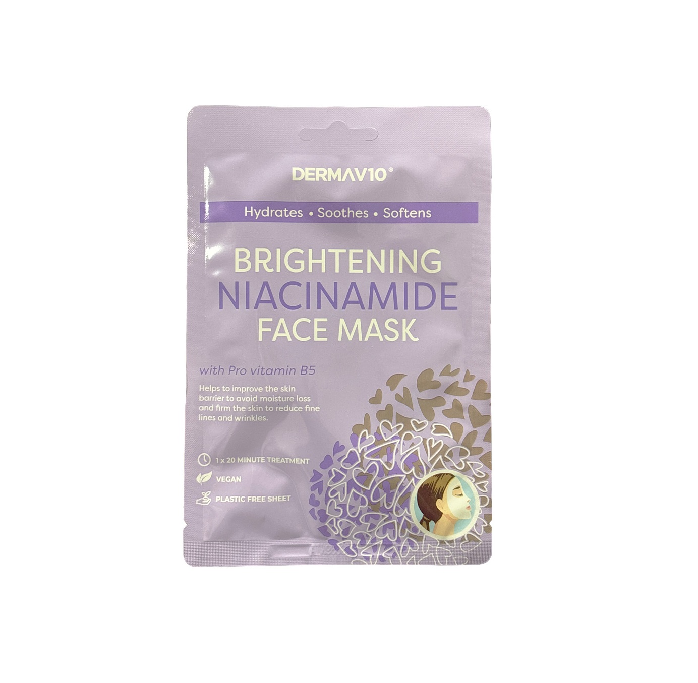 Derma V10 Niacinamide Face Sheet Mask