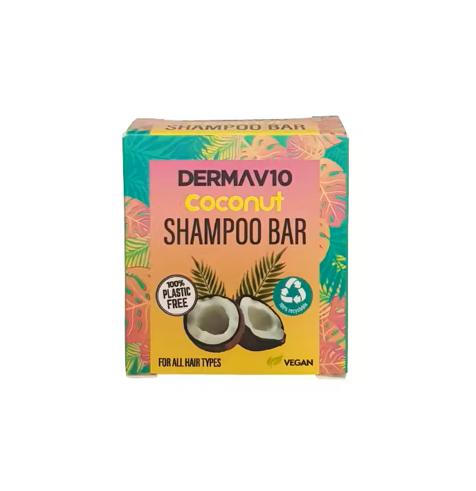 Derma V10 Coconut Shampoo Bar - 50g