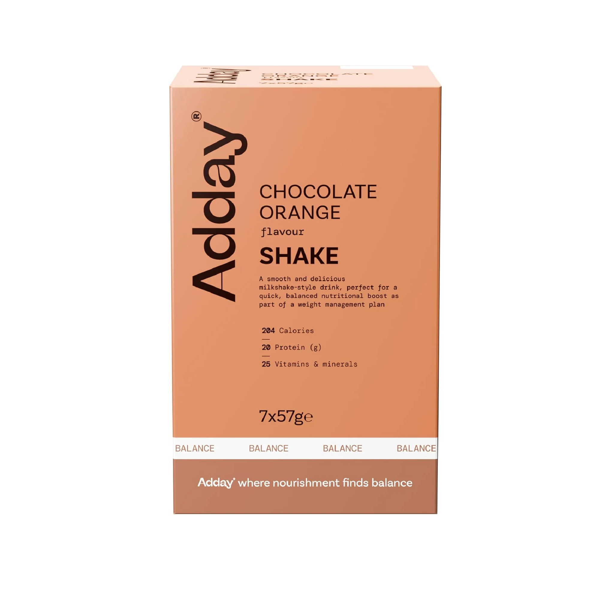 Adday Chocolate Orange Shake Meal Replacement