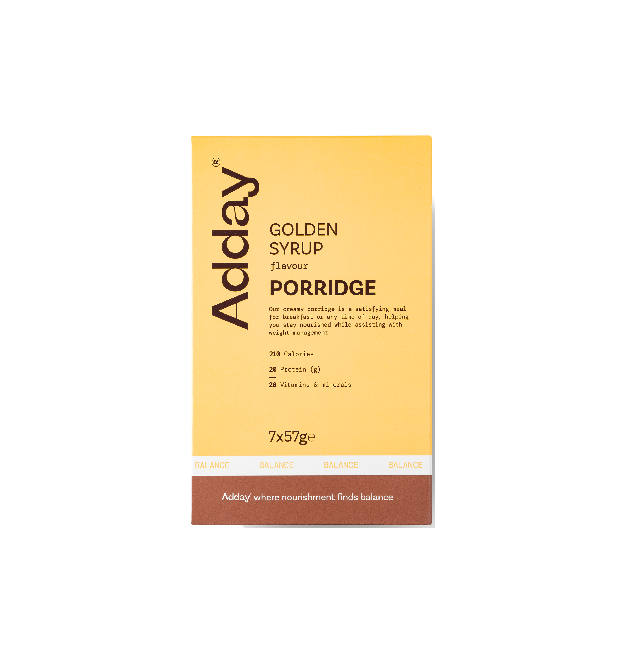 Adday Golden Syrup Porridge Meal Replacement