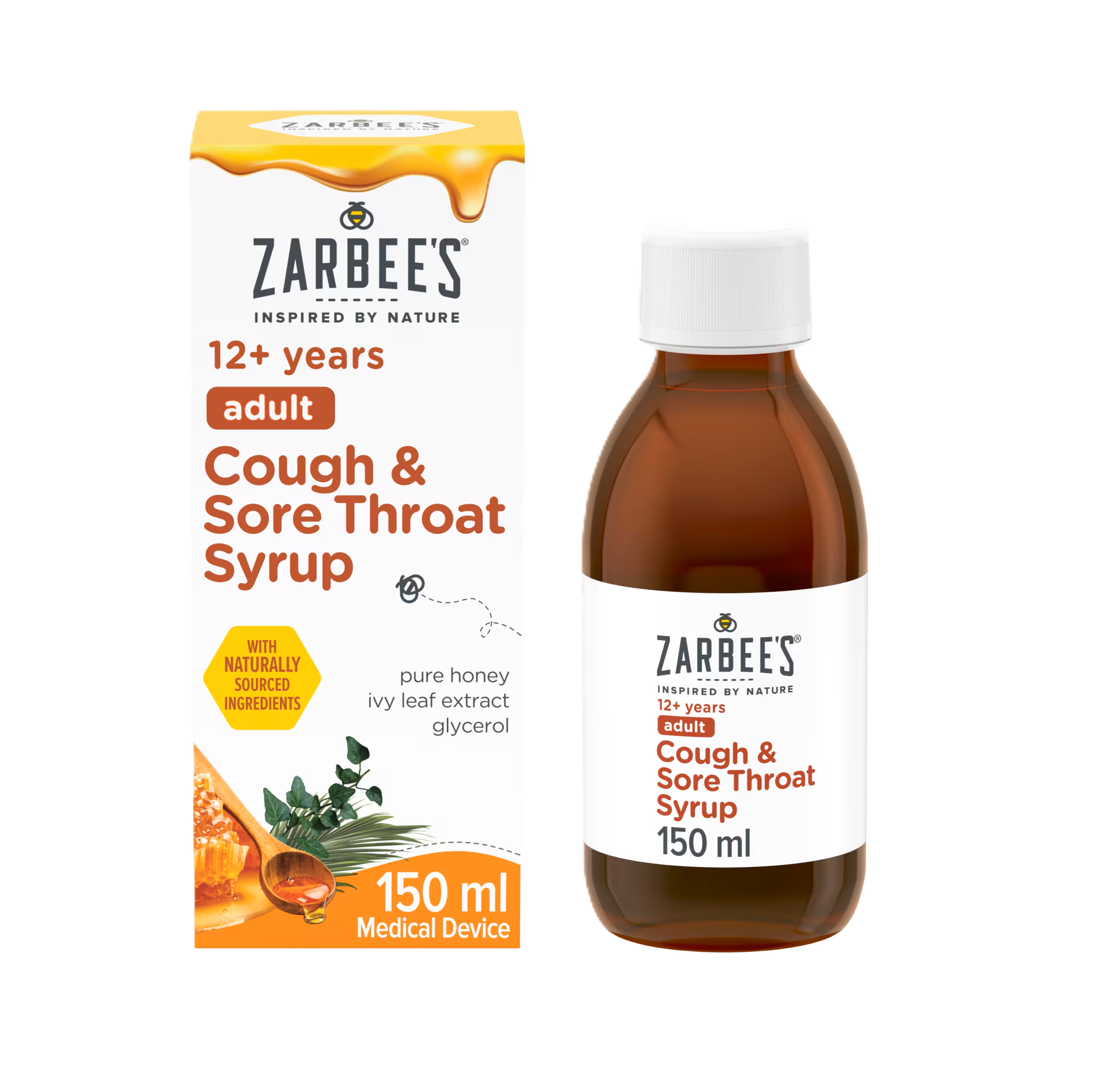 Zarbee’s Adult Cough & Sore Throat Syrup - 150ml