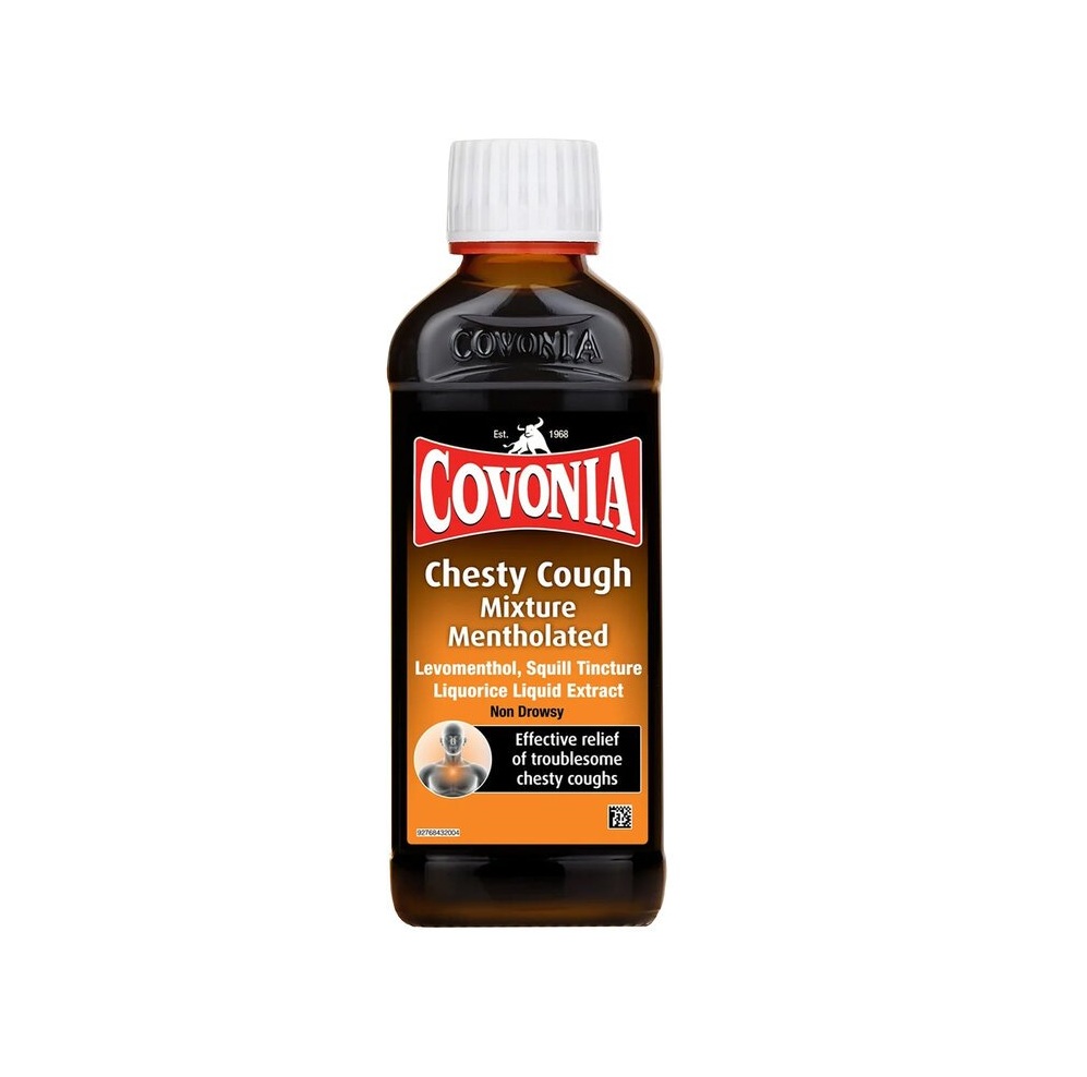 Covonia Chesty Cough Mixture 150ml Mentholated