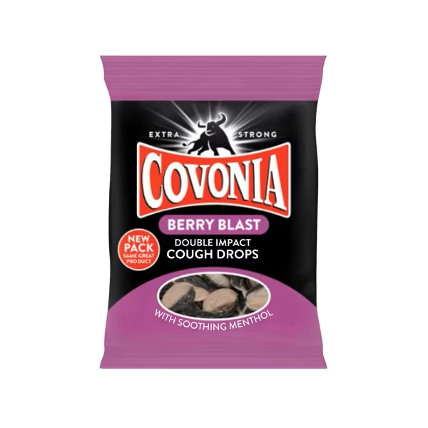 Covonia Berry Blast Cough Drops Bag