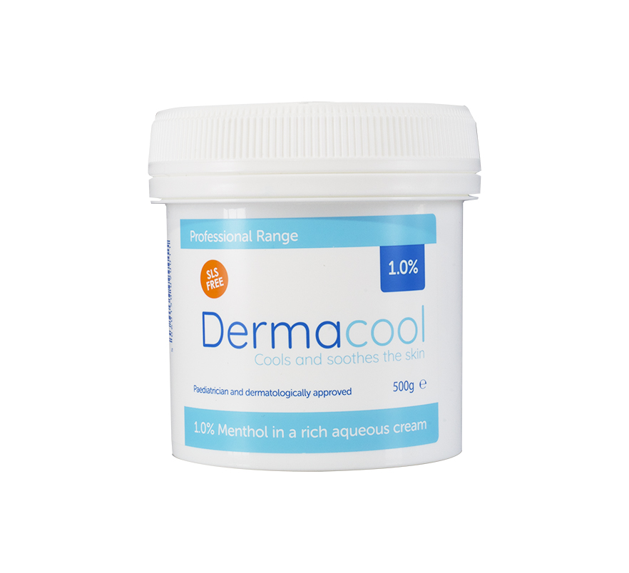 Dermacool Menthol in Aqueous Cream 1% 500g Pot